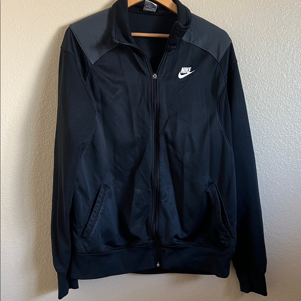 Nike Black and Gray Full-Zip Jacket